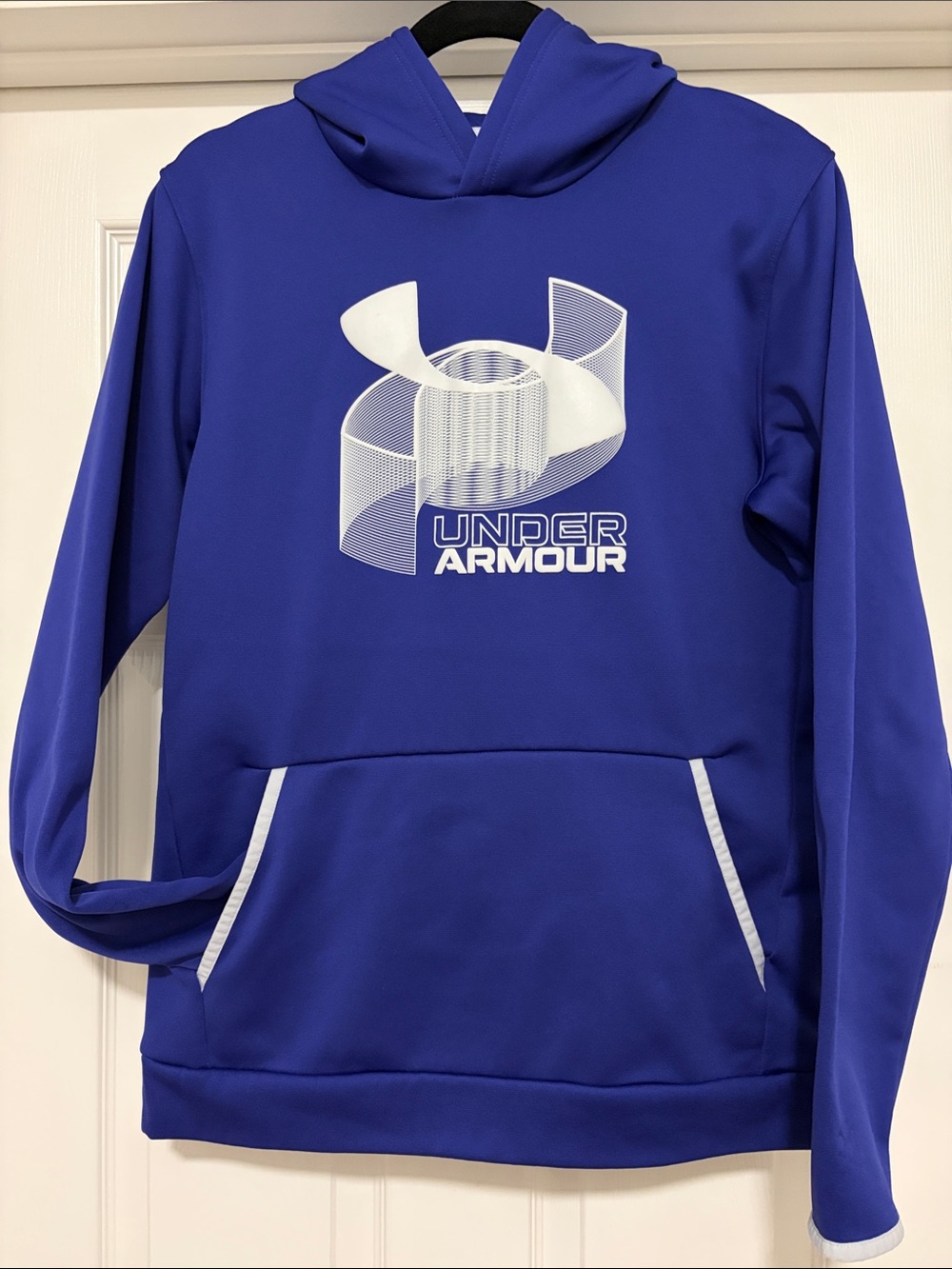 Under Armour Royal Blue Hoodie with White Logo